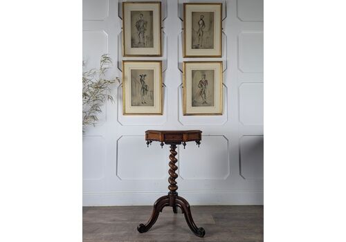 Early Victorian Rosewood Work Table