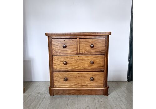 Small Victorian Mahogany Chest Of Drawers