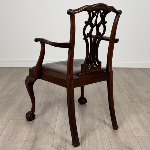 Antique 19th Century Set Of Chippendale Style Dining Chairs