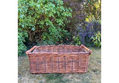 Vintage Wicker Xl Large Log Basket