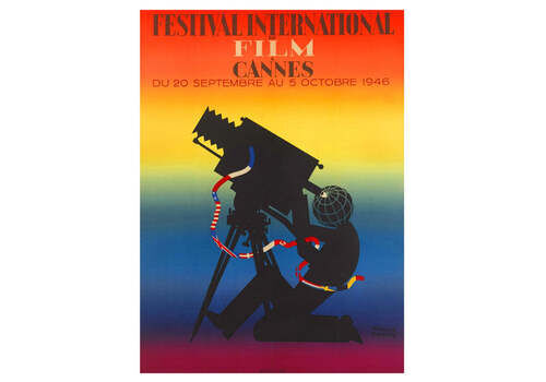 Cannes Film Festival 1946 Original Vintage Poster