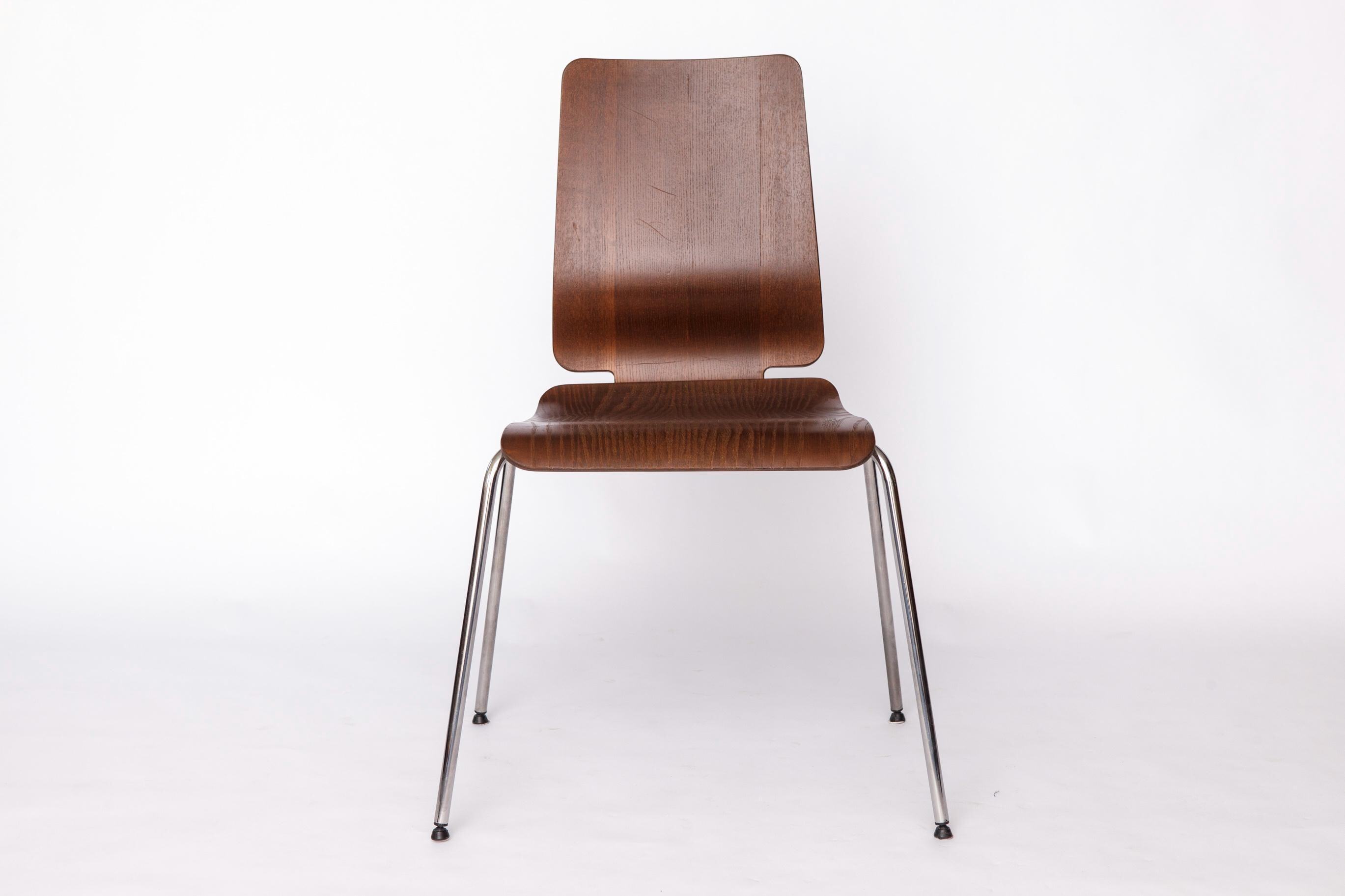 Ikea Gilbert Chair – 1990s Vintage Stackable Dining Chair, Teak