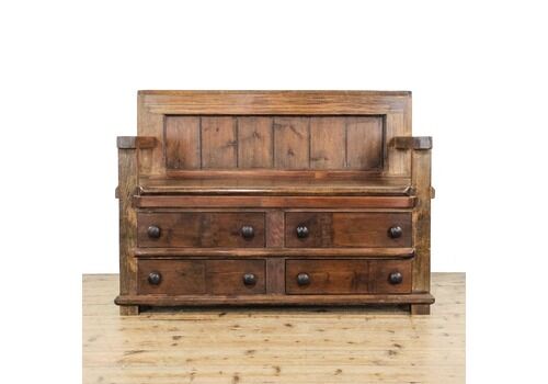 Reclaimed Pine Bench | Rustic Furniture | Rustic Bench | Rustic Settle | Pine Furniture