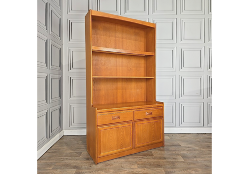Retro Vintage Mid Century Display Cabinet Bookcase Teak William Lawrence Wall