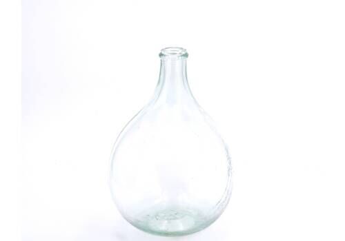 Small French Transparent Glass Demi John, 1950s / Bottle, Vase, Country, Farmhouse, Boho Chic, Folk, Garden, Country, Home Decor