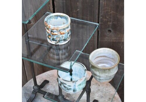 Antique Victorian Outfitters Haberdashery Shop Display Stand Glass Tier Shelves