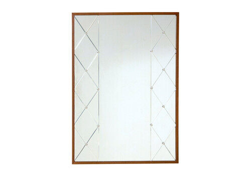 Swedish Oak Harlequin Wall Mirror By Glas & Tra