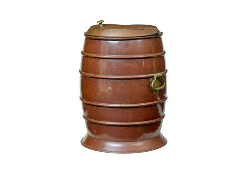 19th Century Copper And Brass Water Barrel