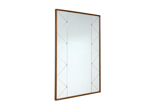Large Mid Century Swedish Harlequin Mirror