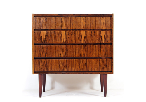 Retro Vintage Danish Modern Wide Boy Chest Of Drawers Mid Century 1960s Rosewood