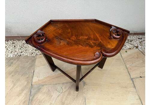 Antique Oak Carved Wooden Table