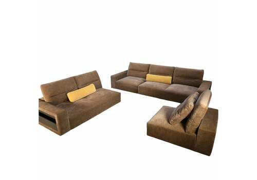 Boconcept Large Modular Sofa With Adjustable Back And Storage Sections