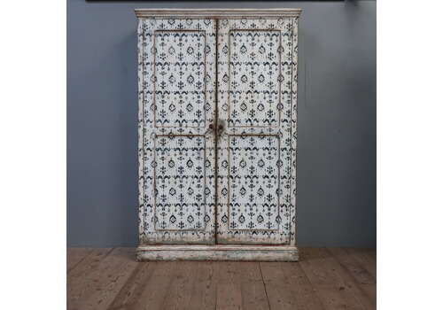 Large Artisan Painted Cupboard