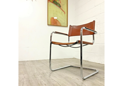 An Italian  Mart Stam  Marcel Breuer Model S34 Cantilever Dining Office Chair
