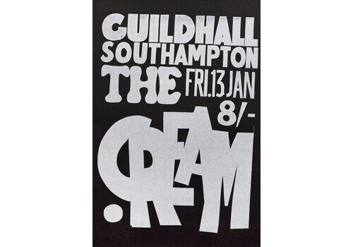 British Concert Poster, Cream, 1967