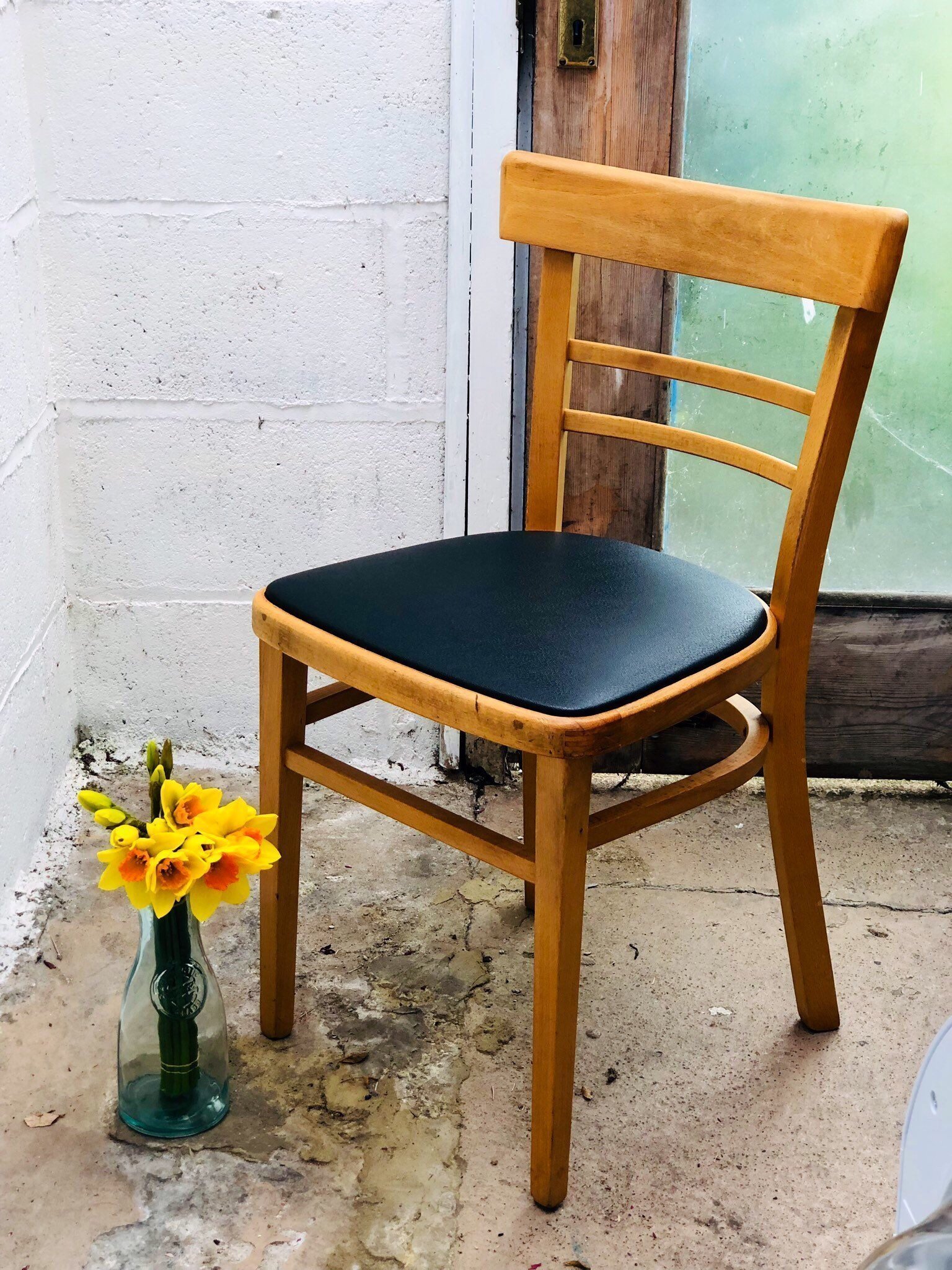 A Pair Of Mid Century Bistro Kitchen Chairs Manufactured By Q