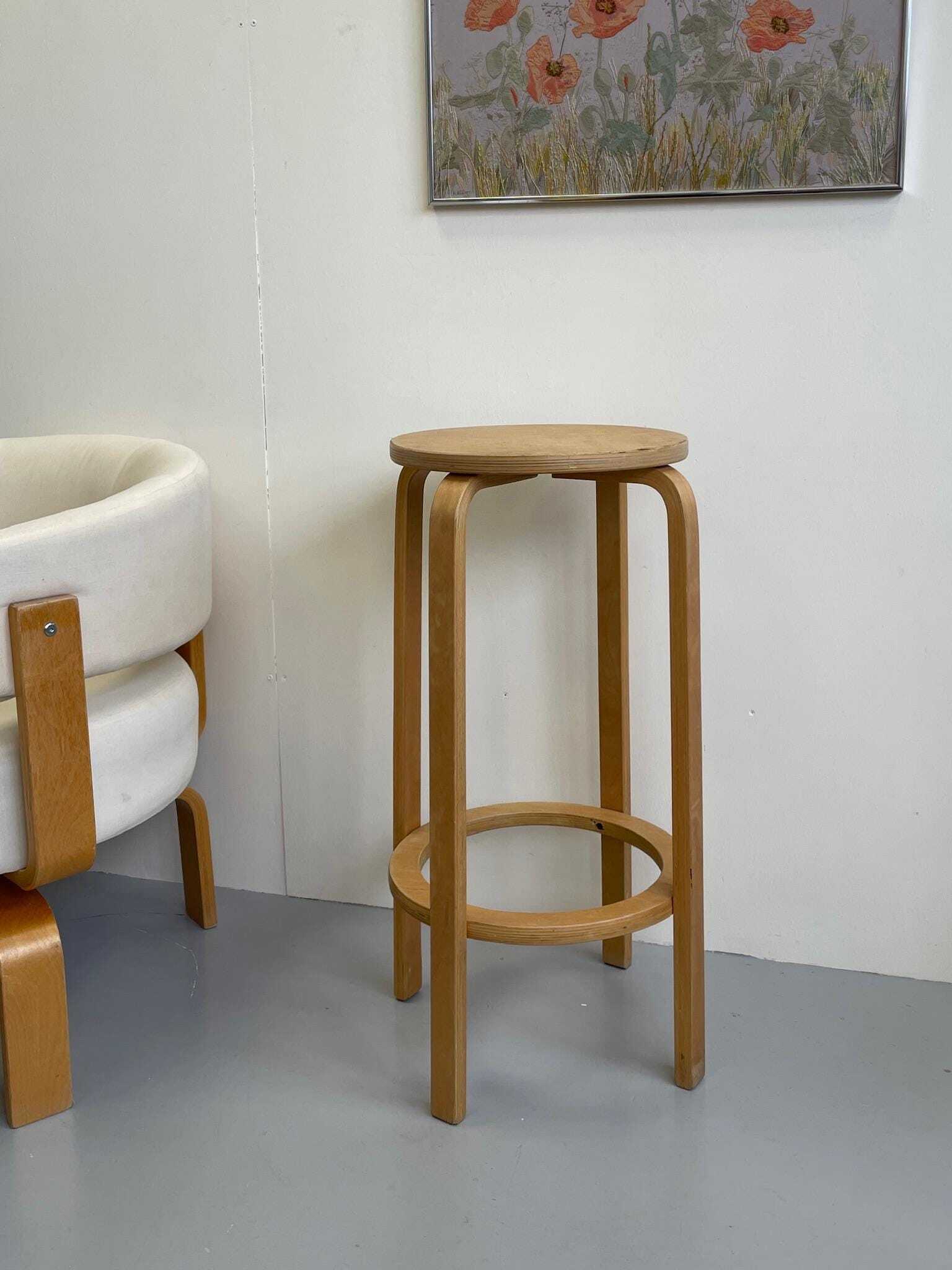 Vintage Ikea Frosta Bar High Stool With Bentwood Frame Similar To