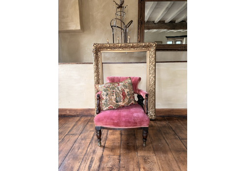 Original Rare Unique Georgian Antique Mahogany Fireside Reading Tub Chair