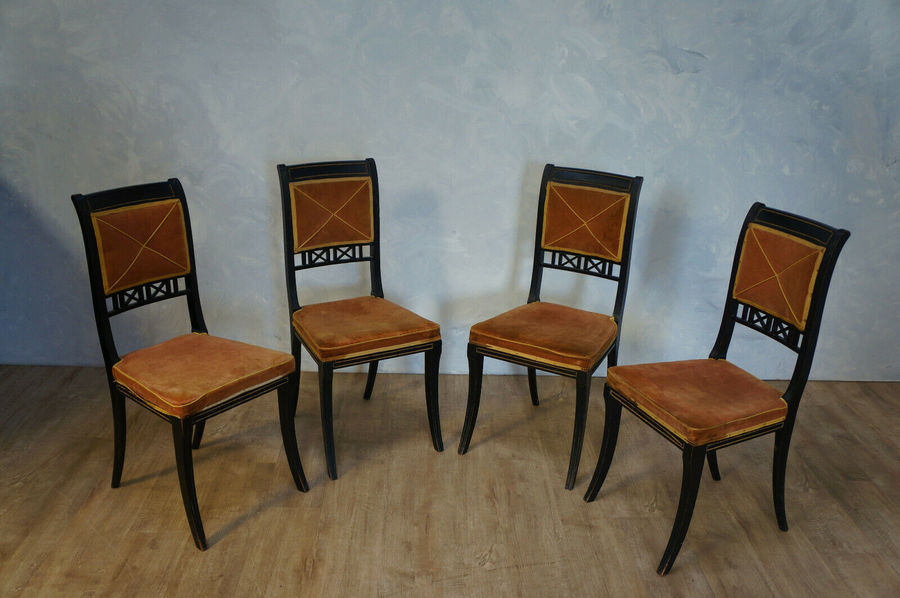 Set Of 4 Empire Chairs