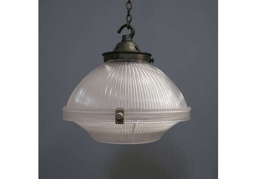 Two Part Holophane Pendant Light