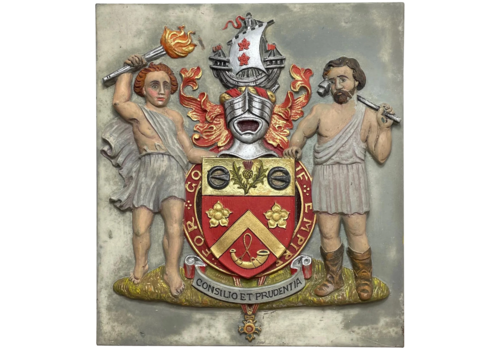 🛡️ Historic Ww2 Bronze Heraldic Plaque Duncan Arms Obe Ministry Of Supply Glasgow