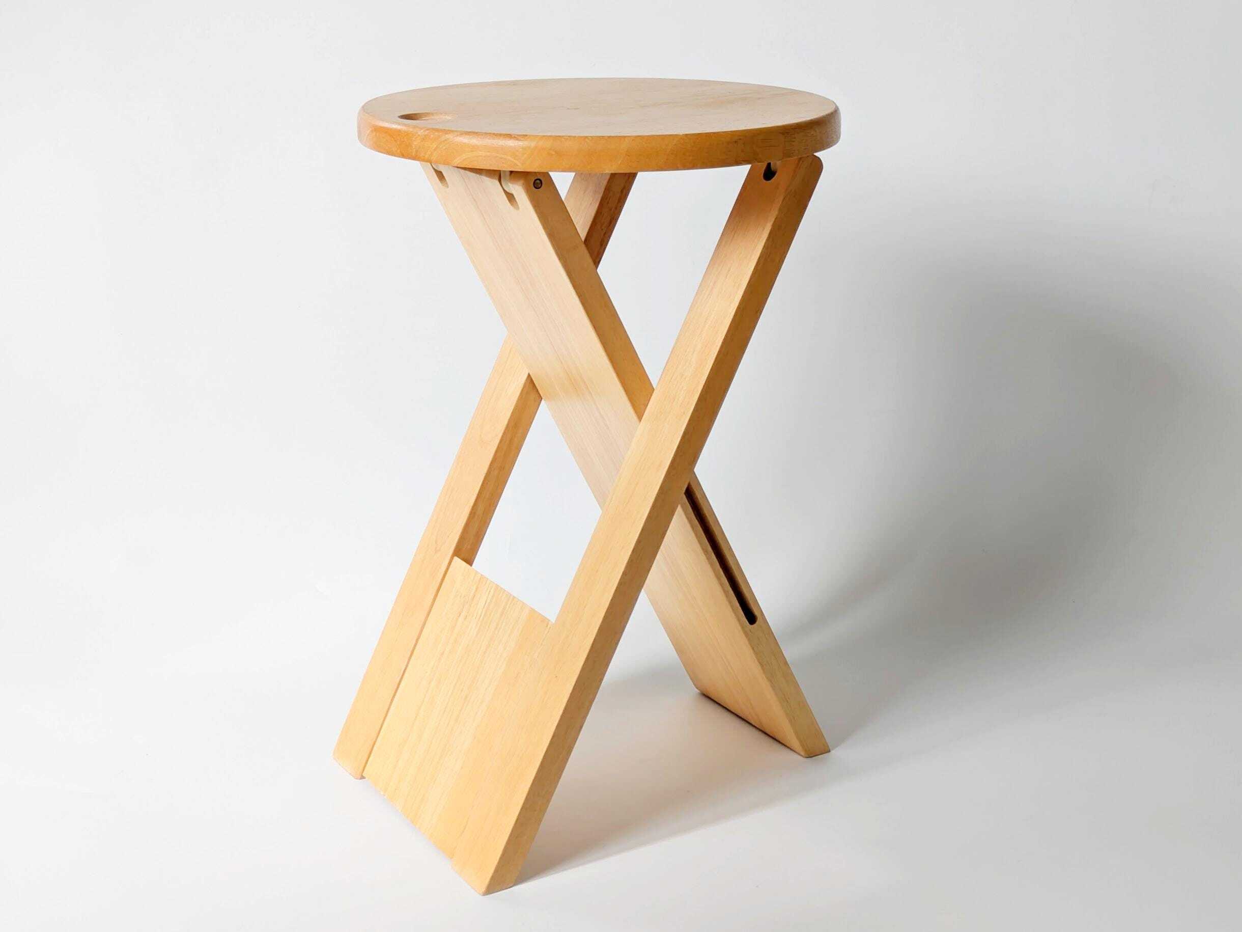 【ロジェタロン】TSスツール【Roger Tallon】 Folding Wooden Roger Tallon Folding Stool Roger Tallon, 'TS