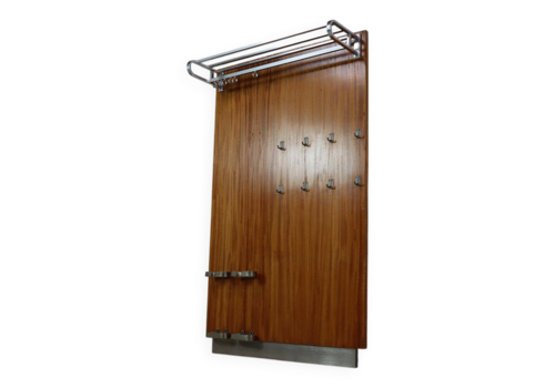 Modernist Teak Wall Mounted Locker