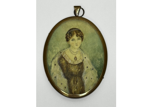 Regency Miniature Portrait Of Lady Scott (Alicia Anne, Née Spottiswoode) C.1827