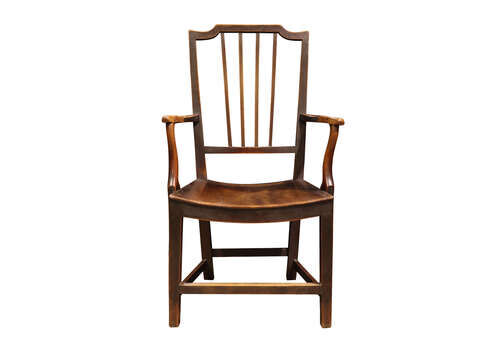 A Vernacular Georgian Elm "Grandfather" Armchair