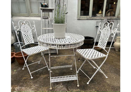 Vintage White Garden Bistro Set