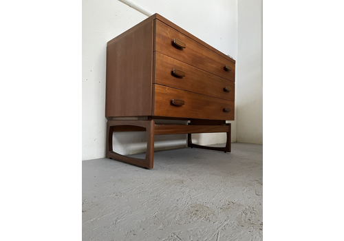 G Plan Quadrille 3 Drawer Chest Of Drawers Mid Century Vintage Teak