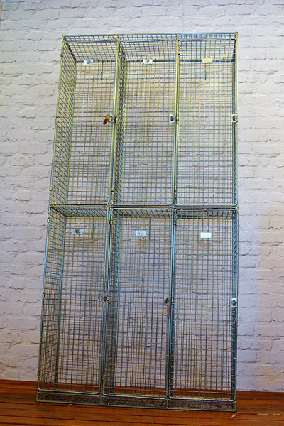 Cabinets Cupboards Furniture Galvanised Wire Metal Caged Double Galvanised Wire Metal Caged Double