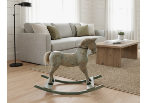 Antique Victorian Swedish Toy Horse /Hand Crafted/ Wooden /Folk Art /Decorative