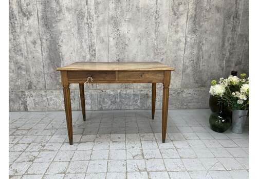 100.5cm 1930 Walnut Wood Table Desk