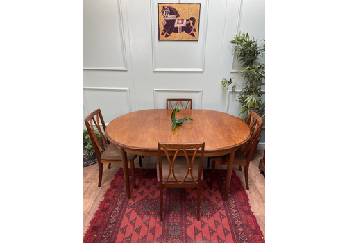 Stunning Mid Century Retro Teak Gplan Dining Table And Chairs, Danish Style