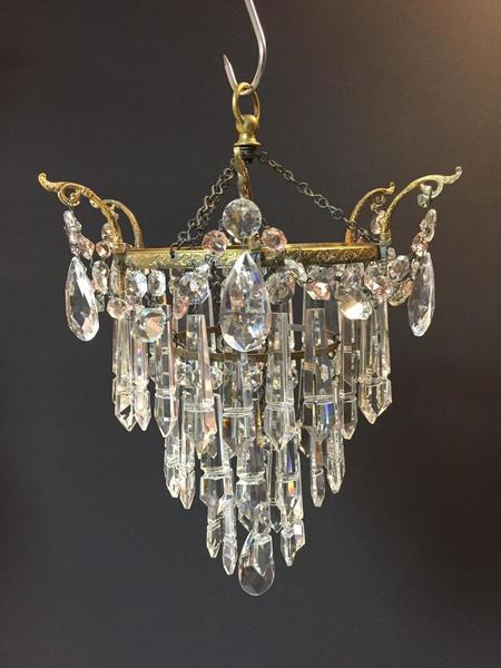 A Small Edwardian Style Cut Gl Ceiling Light Vinterior Edwardian Style Cut Gl Ceiling Light
