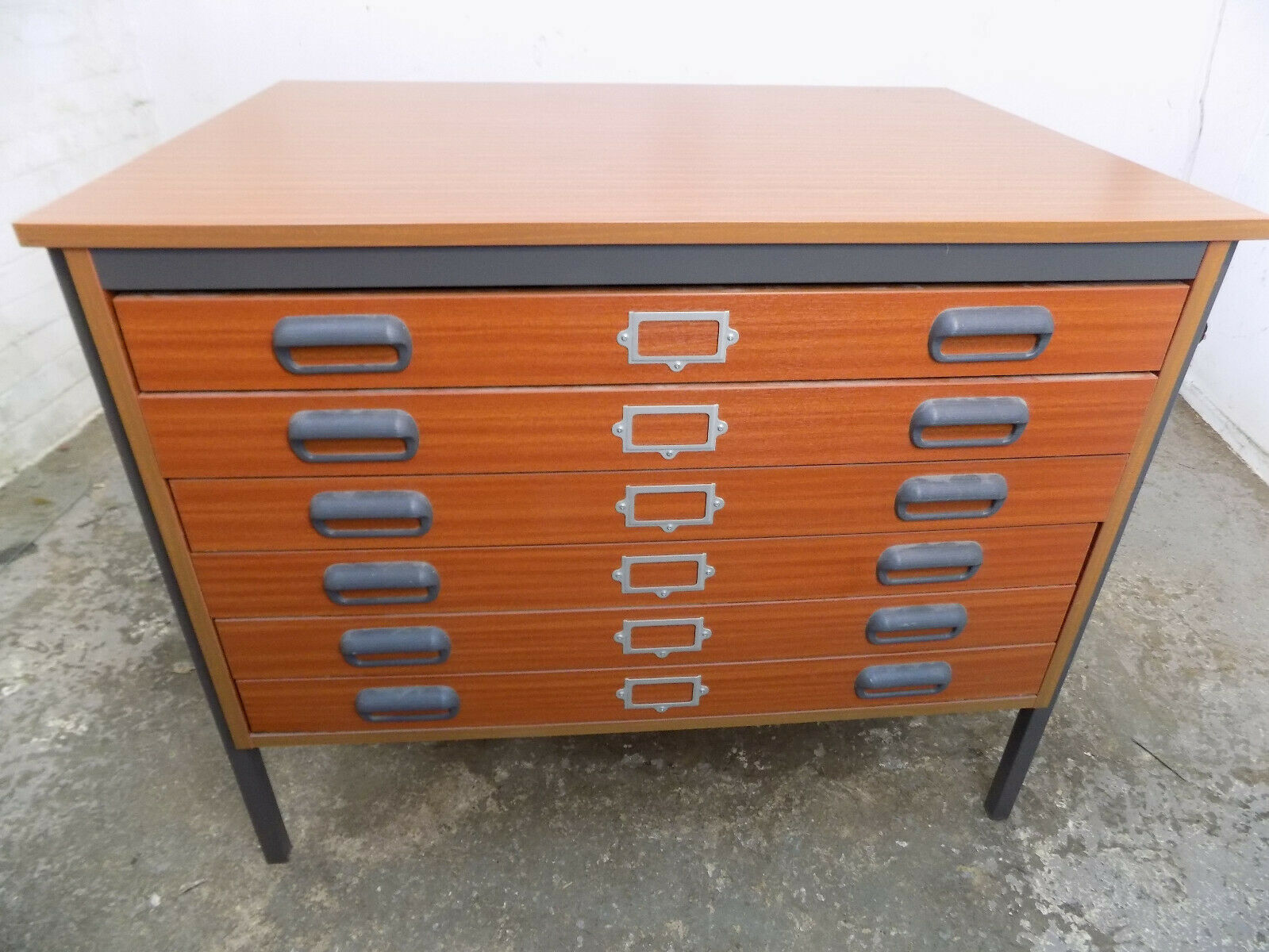 6 Drawers Plan Drawers Teak Metal Legs Plans Drawers Office Filing