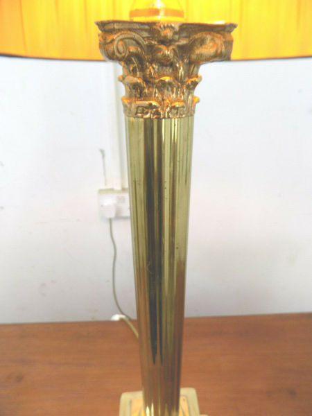 Table Lamp,Antique,Repro,Black Shade Table Lamp,Antique,Repro,Black Shade