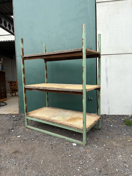 Vintage Industrial Freestanding Factory Racking Shelves Storage ...