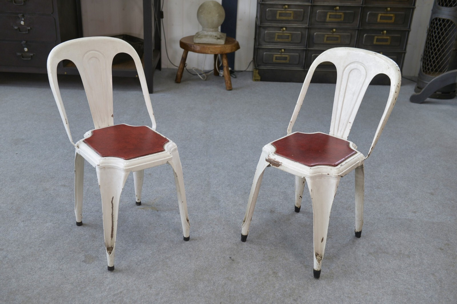 Pair Of Multipl's Chairs By Joseph Mathieu 1940's | Joseph Mathieu ...