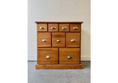 Pine Chest Of Small Drawers