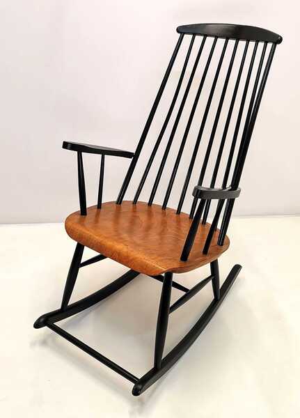 Yugoslavian Rocking Chair Ilmari Tapiovara Mid Century Modern Rocking Chair / Made In 60s ...
