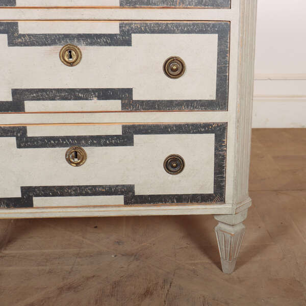 Pair Of Swedish Decorated Commodes | Vinterior