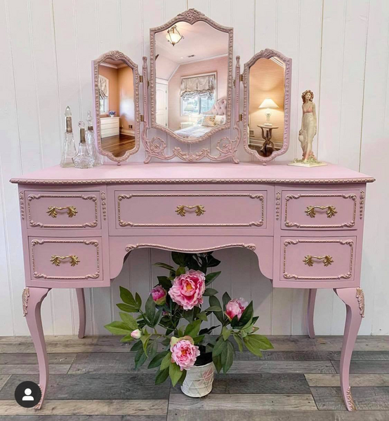 Old Charm Oak Dressing Table/Computer Desk Ready To Upcycle | Vinterior
