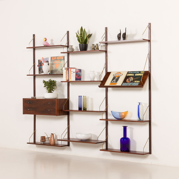 Danish Mid Century Ps System Rosewood Shelving Unit 1970S Photo Inspiration