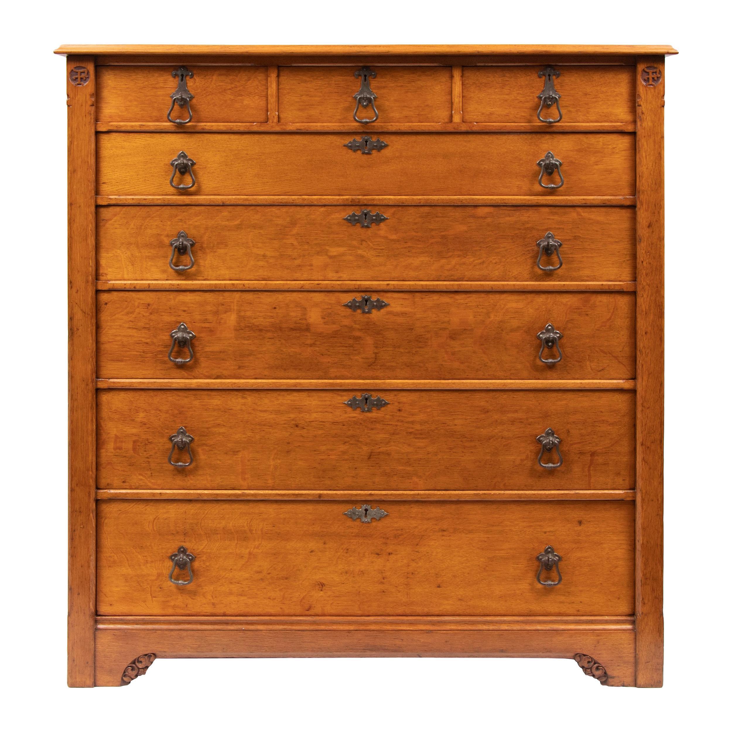 Antique Oak Chest Of Drawers By Gillows Gillows Vinterior