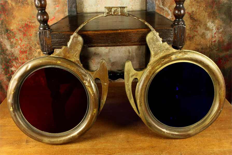 Large Antique Optician's Shop Sign. Optometrist Spectacles Glasses ...