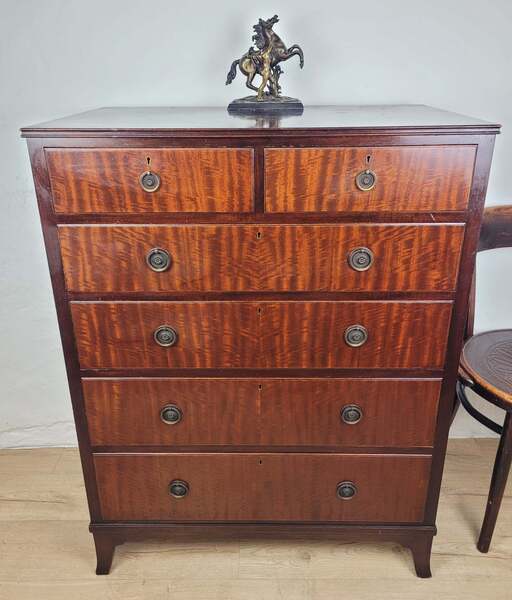 Vintage Chest Of Drawers 1930s Antique Style Repro Mahogany | Vinterior