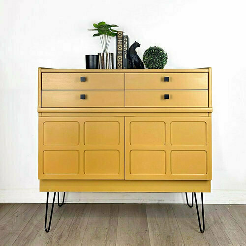 Nathan Sideboard In Yellow, Mid 20th Century | Nathan | Vinterior