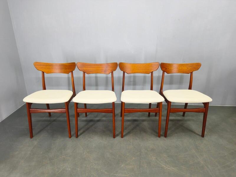 Set Of 4 Danish Teak Dining Chairs By Schionning & Elgaard, 1960s